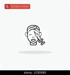 Mesotherapy icon vector. Mesotherapy icon for presentation. Stock Vector