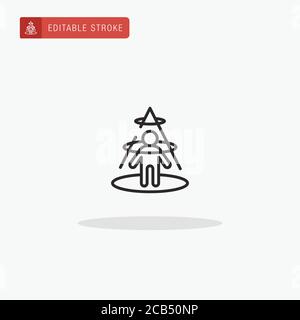 Abducting icon vector. Abducting icon for presentation. Stock Vector