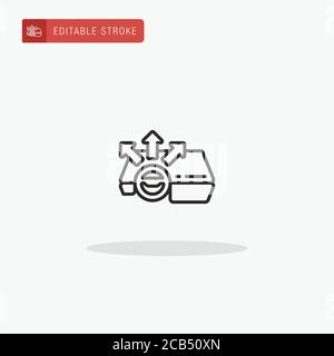 Autopilot icon vector. Autopilot icon for presentation. Stock Vector