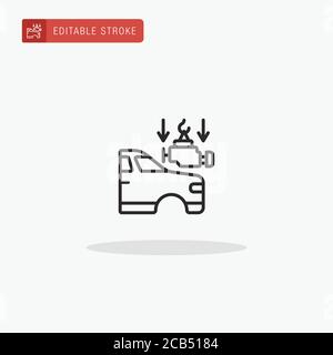 Fitting Engine icon vector. Fitting Engine icon for presentation. Stock Vector