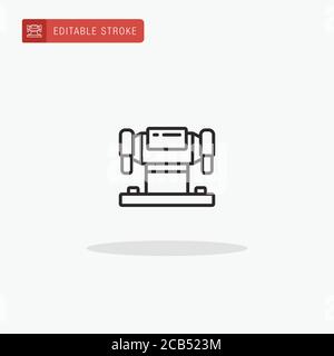 Buffing icon vector. Buffing icon for presentation. Stock Vector