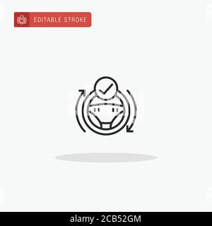 Autopilot icon vector. Autopilot icon for presentation. Stock Vector