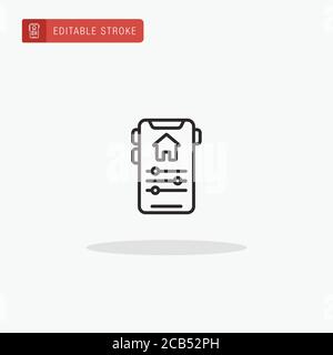 Domotics icon vector. Domotics icon for presentation. Stock Vector