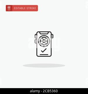 Tire Pressure icon vector. Tire Pressure icon for presentation. Stock Vector