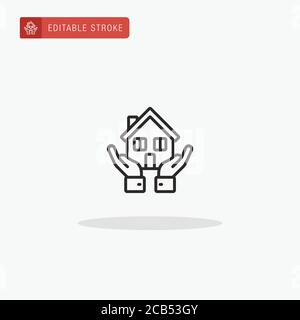 Domotics icon vector. Domotics icon for presentation. Stock Vector