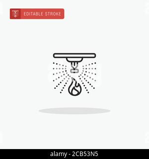 Sprinklers icon vector. Sprinklers icon for presentation. Stock Vector
