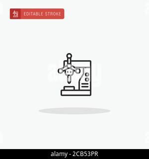 Drill icon vector. Drill icon for presentation. Stock Vector