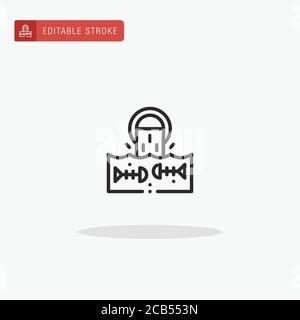 Waste Water icon vector. Waste Water icon for presentation. Stock Vector