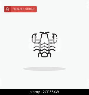 Mantis icon vector. Mantis icon for presentation. Stock Vector