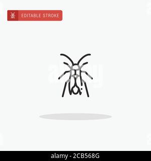 Beetle icon vector. Beetle icon for presentation. Stock Vector