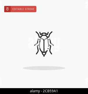 Insect icon vector. Insect icon for presentation. Stock Vector