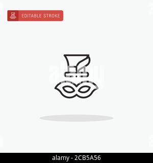 Top Hat icon vector. Top Hat icon for presentation. Stock Vector
