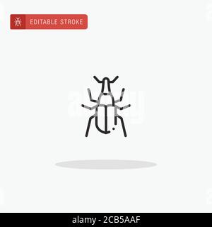 Weevil icon vector. Weevil icon for presentation. Stock Vector