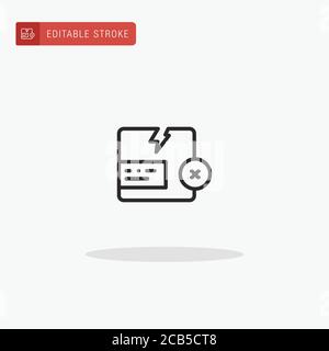 Damage icon vector. Damage icon for presentation. Stock Vector