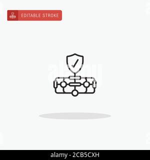 Algorithm icon vector. Algorithm icon for presentation. Stock Vector
