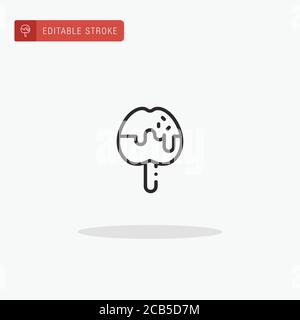 Caramelized Apple icon vector. Caramelized Apple icon for presentation. Stock Vector