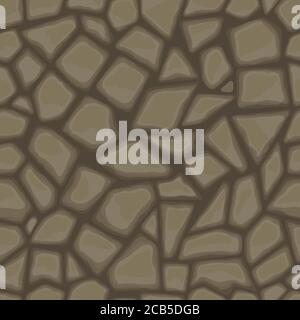 Seamless texture of stonewall Stock Vector
