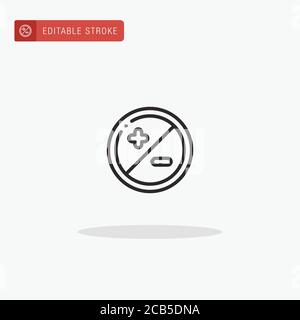 Contrast icon vector. Contrast icon for presentation. Stock Vector
