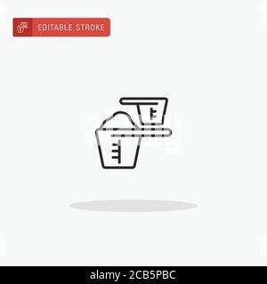 Measuring Spoons icon vector. Measuring Spoons icon for presentation. Stock Vector