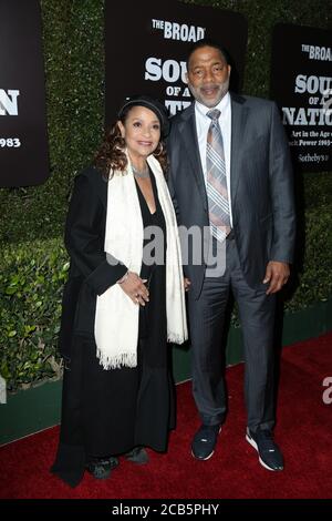 LOS ANGELES - MAR 22:  Debbie Allen, Norm Nixon at the 'Soul Of A Nation: Art In the Age Of Black Power 1963-1983' Exhibit at The Broad on March 22, 2019 in Los Angeles, CA Stock Photo