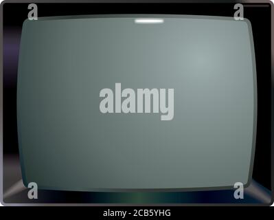 Vintage equipment televisions. Retro audio-video equipment. Vintage TV screen Stock Vector
