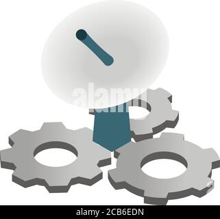 Technical equipment icon, isometric style Stock Vector