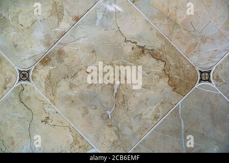 Marble Ceramic Stone Texture. Marble Tile Surface Stock Photo