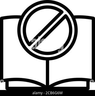 Driving rules icon, outline style Stock Vector