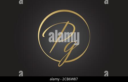 Initial PG Letter Logo With Creative Modern Business Typography Vector Template. Creative Letter PG Logo Vector. Stock Vector