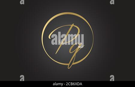 Initial PQ Letter Logo With Creative Modern Business Typography Vector ...