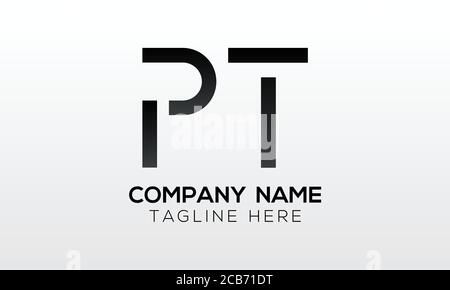 Initial PT Letter Logo With Creative Modern Business Typography Vector Template. Creative Letter PT Logo Vector. Stock Vector