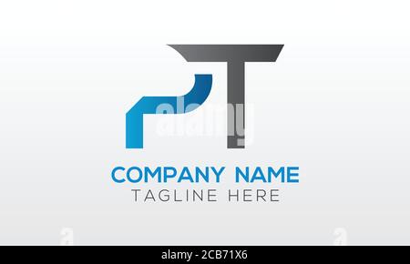 Initial PT Letter Logo With Creative Modern Business Typography Vector Template. Creative Letter PT Logo Vector. Stock Vector