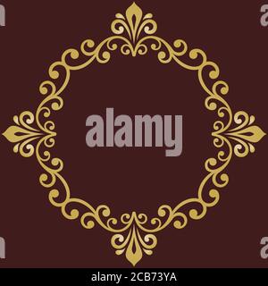 Elegant Vector Ornament in Classic Style Stock Vector