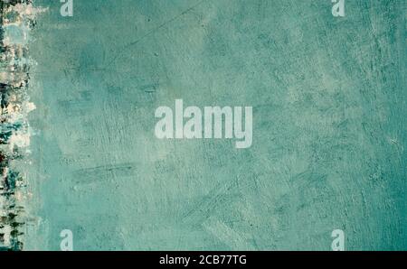 Artistic blue canvas oil paint textured background. Fine art acrylic painting backdrop. Vintage arty design wallpaper. Stock Photo