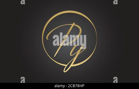 Initial PY Letter Logo With Creative Modern Business Typography Vector Template. Creative Letter PY Logo Vector. Stock Vector