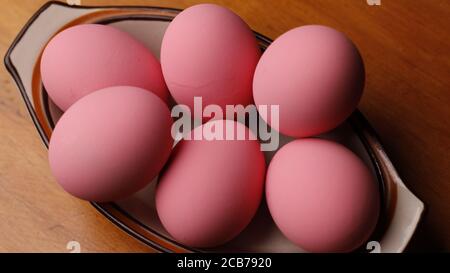 Pink Eggs Stock Photo