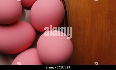 Pink Eggs Stock Photo