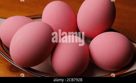 Pink Eggs Stock Photo