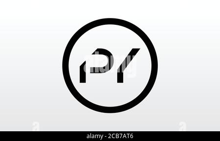 Initial PY Letter Logo With Creative Modern Business Typography Vector Template. Creative Letter PY Logo Vector. Stock Vector
