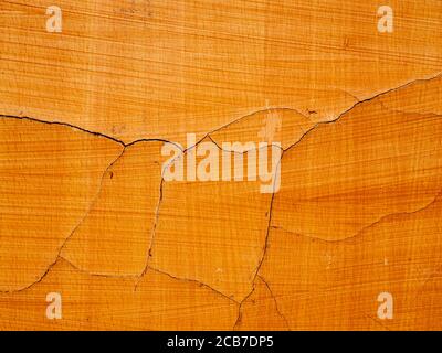 broken crack orange wall texture Stock Photo