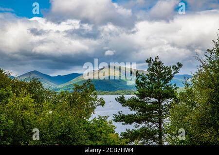 Loch Lomond from Milarrochy Bay, Scotland Stock Photo