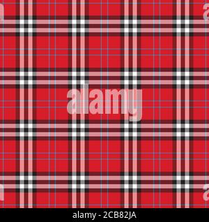 Classic tartan texture seamless pattern. Traditional Scottish checkered plaid ornament. Coloured geometric intersecting striped vector illustration. Stock Vector