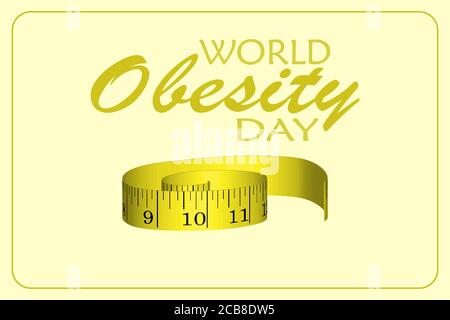 Vector illustration for the World Obesity Day Stock Vector