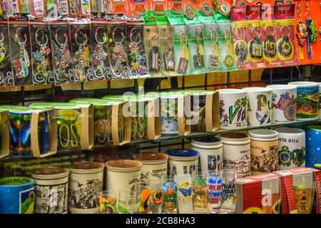 Goods for sale in the central market area, San Jose province, San Jose, Costa Rica Stock Photo