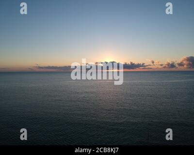 Sunset On Paradisiacal Beach Stock Photo