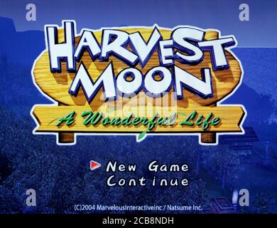 Harvest Moon A Wonderful Life - Nintendo Gamecube Videogame - Editorial use only Stock Photo
