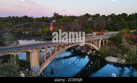 Rainbow Bridge, Folsom, California Stock Photo