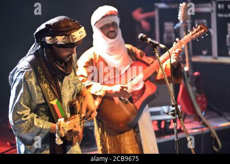 Tinariwen, tuareg blues and rock band from Mali Stock Photo