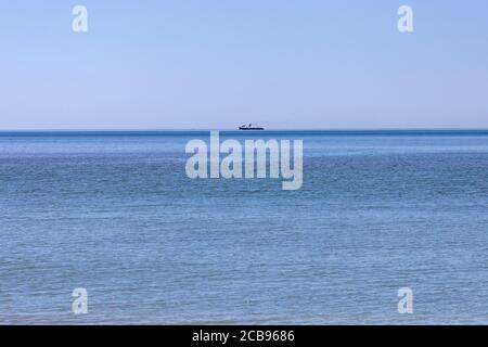 Ludington MI To Manitowoc WI SS Badger People & Car Ferry - Lake Michigan. Stock Photo