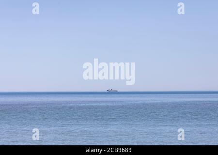 Ludington MI To Manitowoc WI SS Badger People & Car Ferry - Lake Michigan. Stock Photo